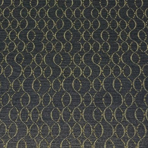 Momentum Ascend Dusk Wavy Lined Blue Upholstery Fabric