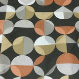 Arc-Com Radius Ash Geometric Design Gray Upholstery Fabric
