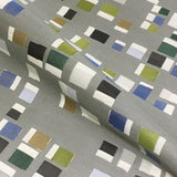 Momentum Pierre Flagstone Small Scale Geometric Gray Upholstery Fabric