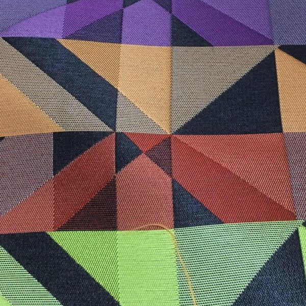 Arc-Com Crystal Plum Geometric Upholstery Fabric