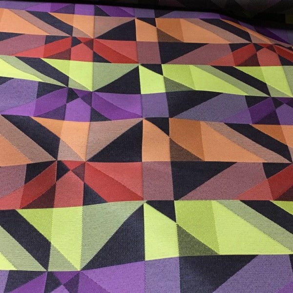 Arc-Com Crystal Plum Geometric Upholstery Fabric