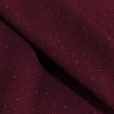 Lantel White Dot Pattern Burgundy Wool Blended Upholstery Fabric