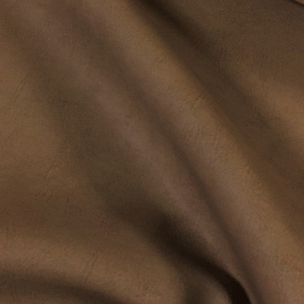 Halo Addison Latte Faux Leather Solid Brown Upholstery Fabric