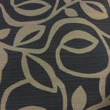 True Textiles Kiwi Mink Botanical Brown Upholstery Fabric