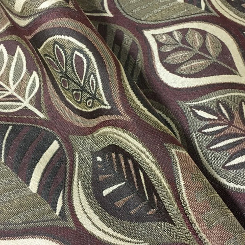 Swavelle Mill Creek Warbler Redwood Leaf Designed Upholstery Fabric