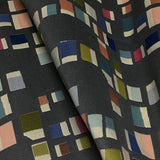 Momentum Pierre Fashionista Small Scale Geometric Gray Upholstery Fabric