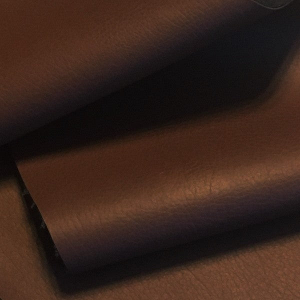 Halo Aberdeen Saddle Faux Leather Solid Brown Upholstery Vinyl