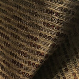 Swavelle Lolly Harvest Dotted Stripe Brown Upholstery Fabric