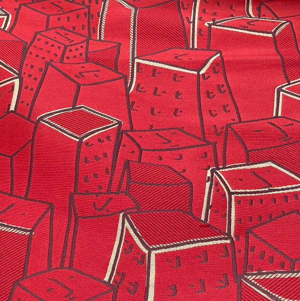 Momentum Places Spaces Faces Zinnia Red Upholstery Fabric