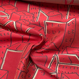 Momentum Places Spaces Faces Zinnia Red Upholstery Fabric