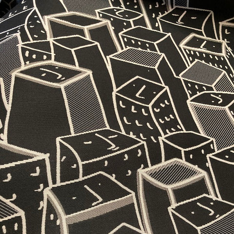 Momentum Places Spaces Faces Black Upholstery Fabric