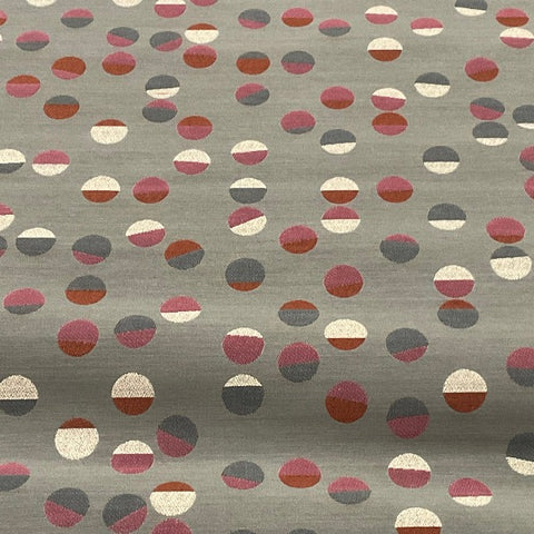 Maharam Confetti Pumice Colorful Dots Gray Upholstery Fabric