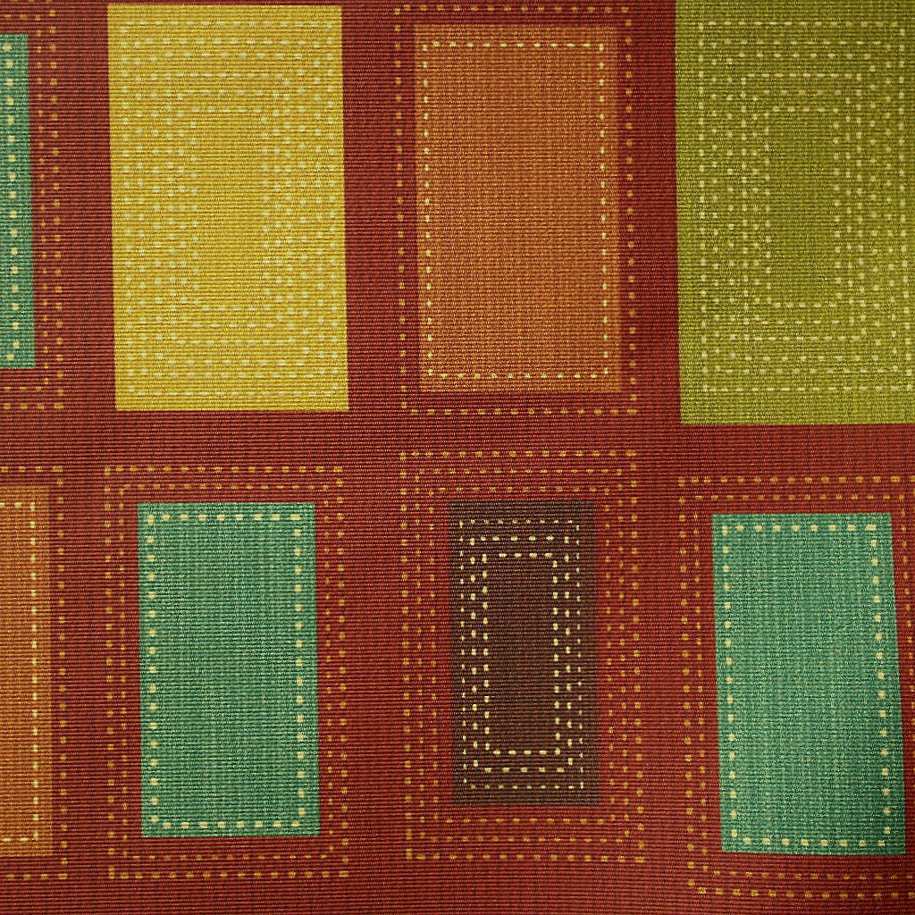 Fabric Remnant of Imprint Fez Upholstery Vinyl