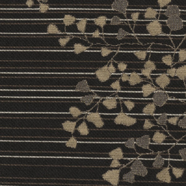 Knoll Kimono Temari Black Upholstery Fabric