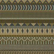 Knoll Menagerie Peacock Green Geometric Stripe Upholstery Fabric