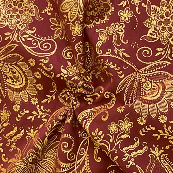 Burch Fabrics Liona Burgundy Upholstery Fabric