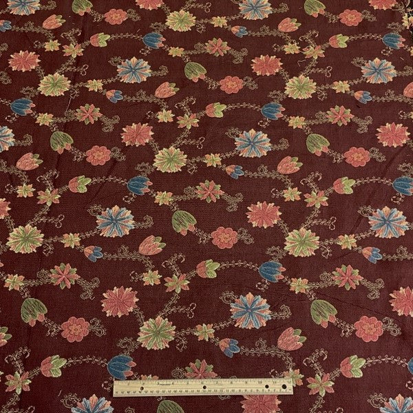 Burch Fabrics Monley Burgundy Upholstery Fabric