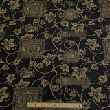 Burch Fabric Cameo Black Upholstery Fabric