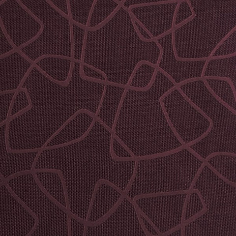 Burch Fabric Squiggle Burgundy Upholstery Fabric