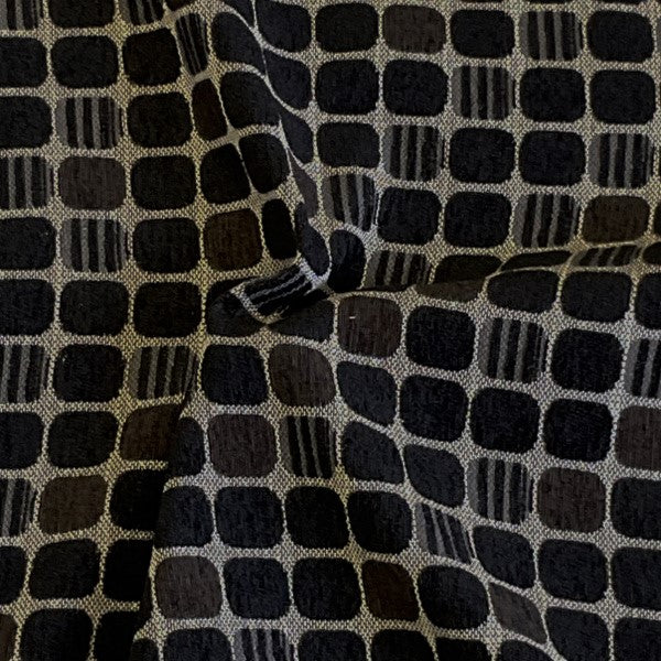  Burch Fabrics Craig Noir Upholstery Fabric
