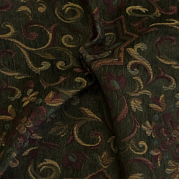 Burch Fabrics Randall Hunter Green Floral Upholstery Fabric
