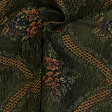 Burch Fabrics Fisher Hunter Green Floral Upholstery Fabric