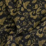 Burch Fabrics Kafka Black Gold Vine Upholstery Fabric