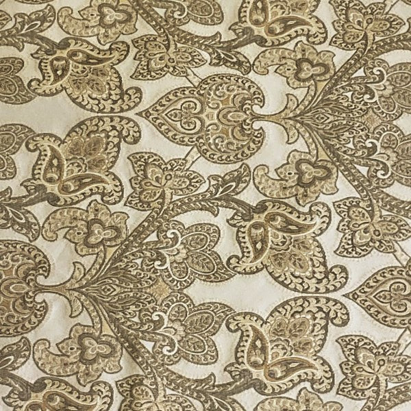 Burch Fabrics Lawler Natural Paisley Upholstery Fabric
