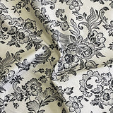 Burch Fabrics Faith Black Floral Upholstery Fabric