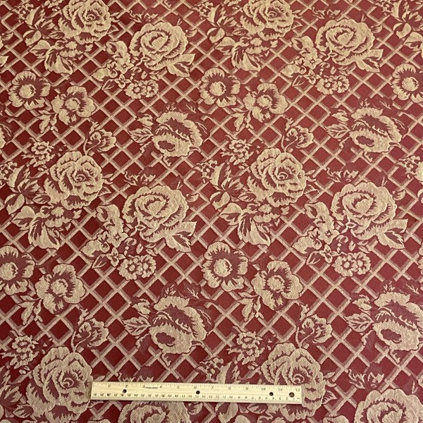 Burch Fabric Waverly Burgundy Upholstery Fabric