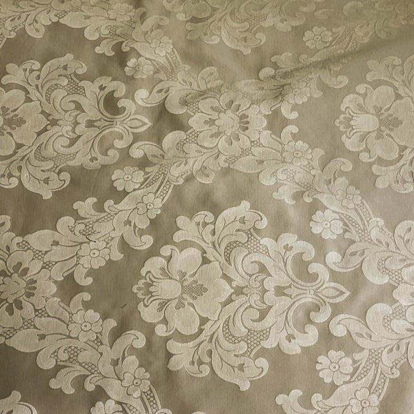 Burch Fabrics David Beige Damask Upholstery Fabric