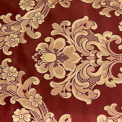 Burch Fabrics David Burgundy Damask Upholstery Fabric