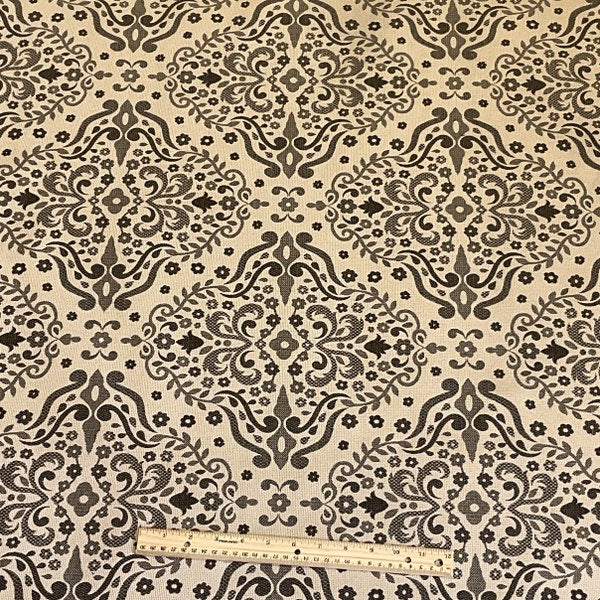 Burch Fabric Milas Black & White Upholstery Fabric