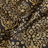 Burch Fabric Milas Black & Gold Upholstery Fabric