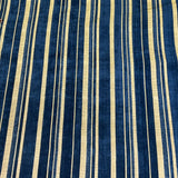 Burch Fabrics Chase Royal Blue Chenille Stripe Upholstery Fabric