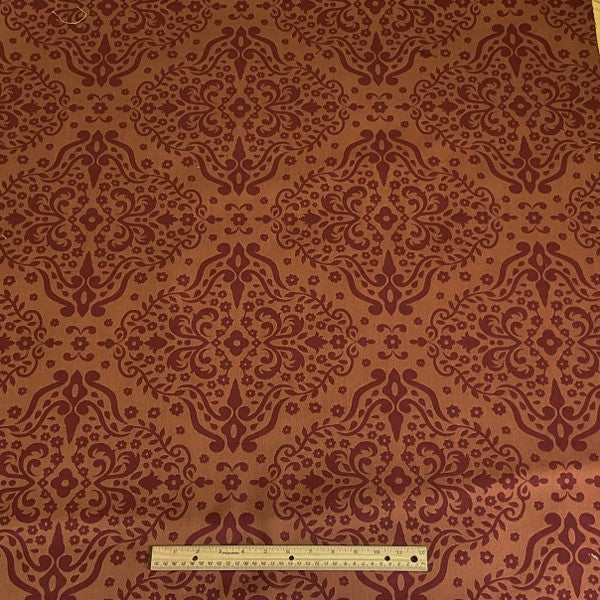 Burch Fabric Milas Red & Gold Upholstery Fabric