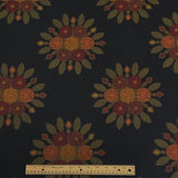 Burch Fabric Flower Garden Black Upholstery Fabric