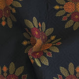 Burch Fabric Flower Garden Black Upholstery Fabric