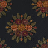 Burch Fabric Flower Garden Black Upholstery Fabric