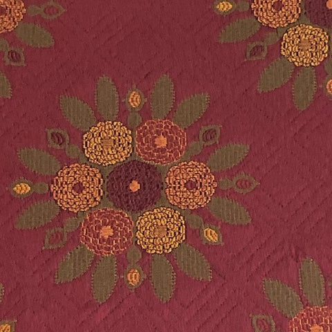 Burch Fabric Flower Garden Red Upholstery Fabric