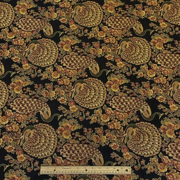 Burch Fabric Peacock Black Upholstery Fabric