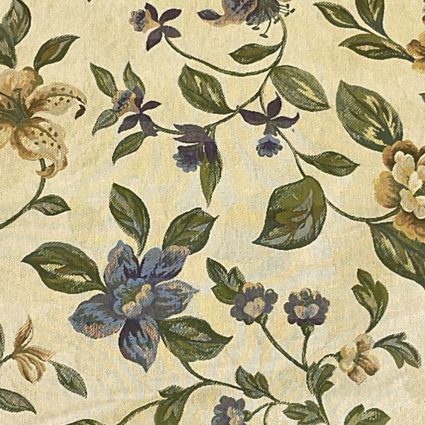 Burch Fabric Pat Blue Upholstery Fabric