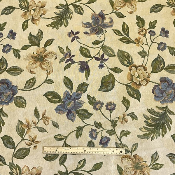 Burch Fabric Pat Blue Upholstery Fabric