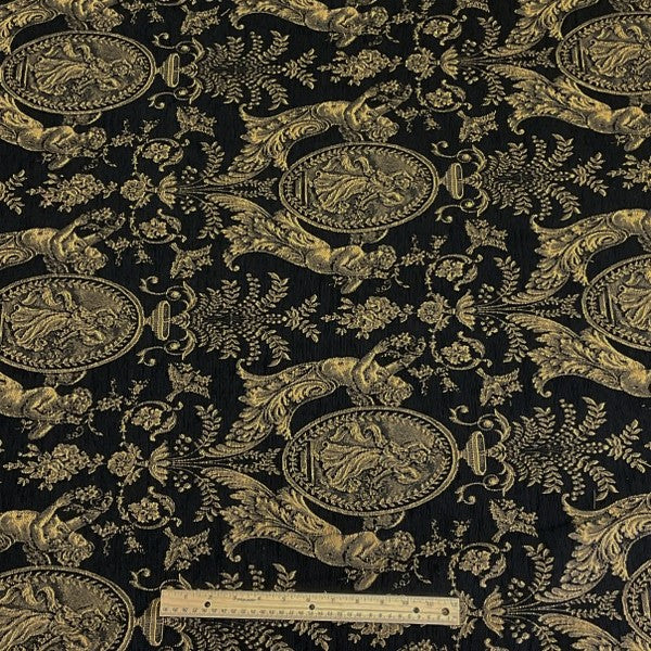Burch Fabric Modreski Black Upholstery Fabric