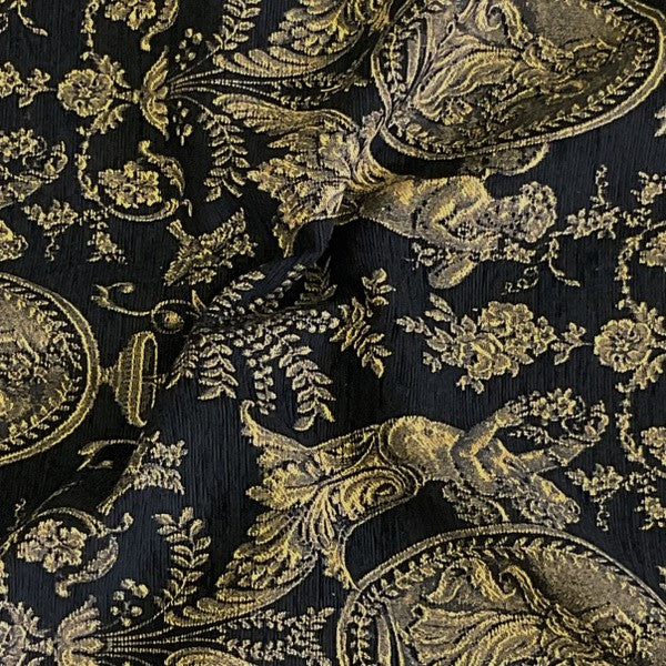 Burch Fabric Modreski Black Upholstery Fabric