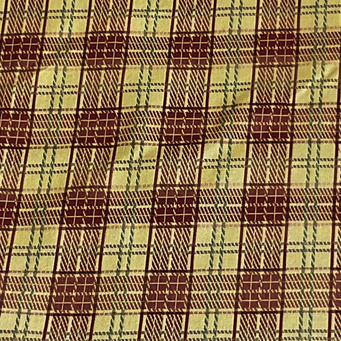 Burch Fabrics Slocum Gold Plaid Upholstery Fabric