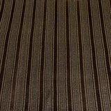Burch Fabrics Ledger Coffee Raised Chenille Stripe Upholstery Fabric