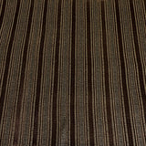 Burch Fabrics Ledger Coffee Raised Chenille Stripe Upholstery Fabric