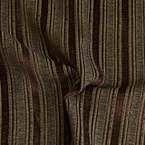 Burch Fabrics Ledger Coffee Raised Chenille Stripe Upholstery Fabric