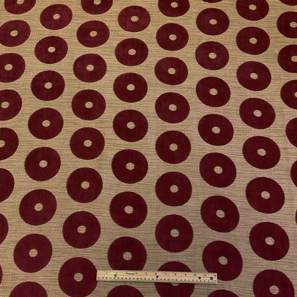 Burch Fabric Mickey Cranberry Upholstery Fabric